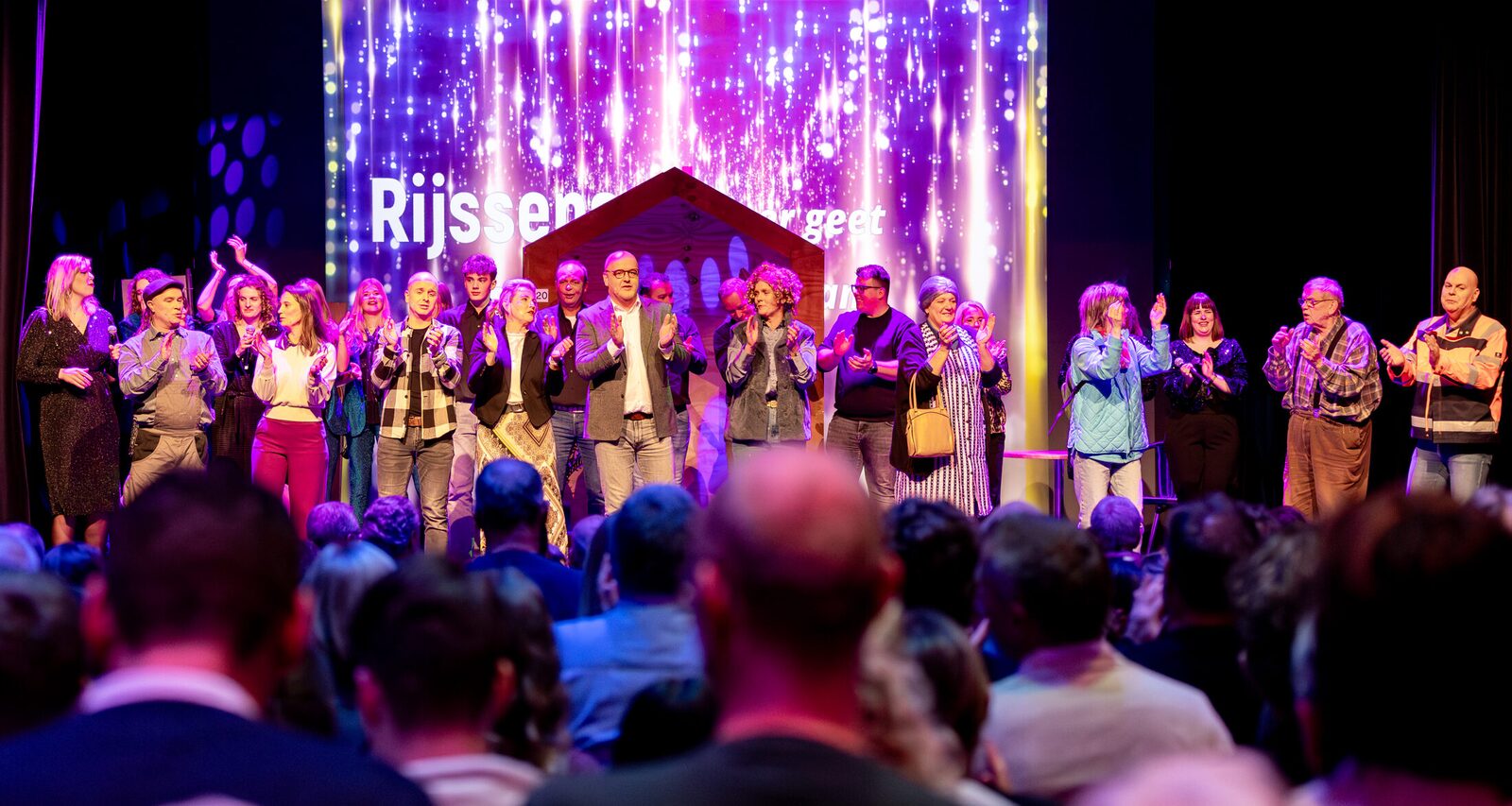 De grote finale van de revue